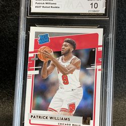 2020 Donruss 🔥 Patrick Williams 🔥 Rated Rookie GMA 10 Mint 💎 - Chicago Bulls