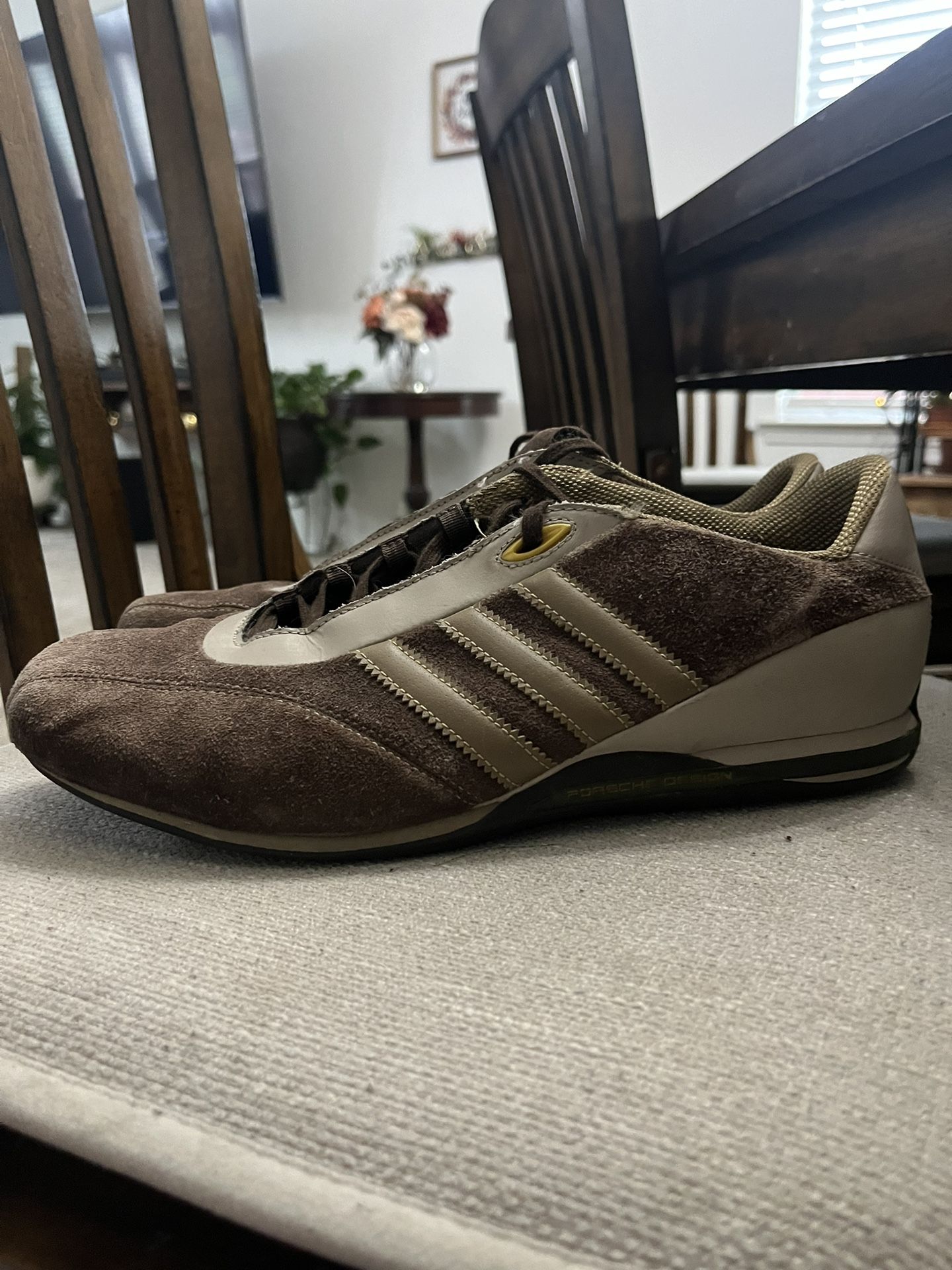 adidas gazelle silver green womens PORSCHE DESIGN x ADIDAS Size 9.5 Black White Leather Lace Up Sneakers – Sui  Generis Designer Consignment main image 0