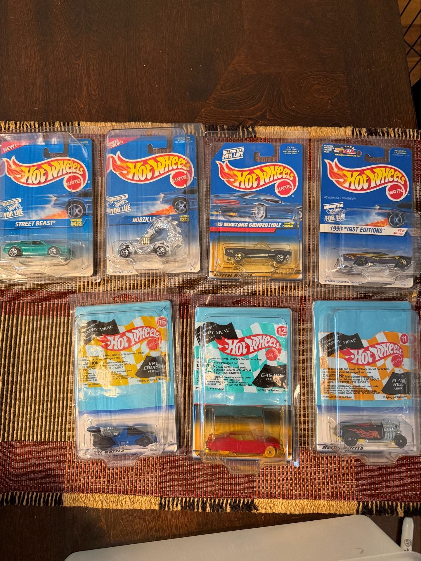 Hot wheels 7 piece