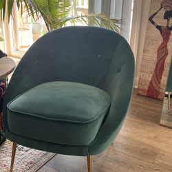 Accent Chair (Green Velvet)