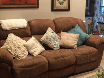 Recliner sofa and love seat