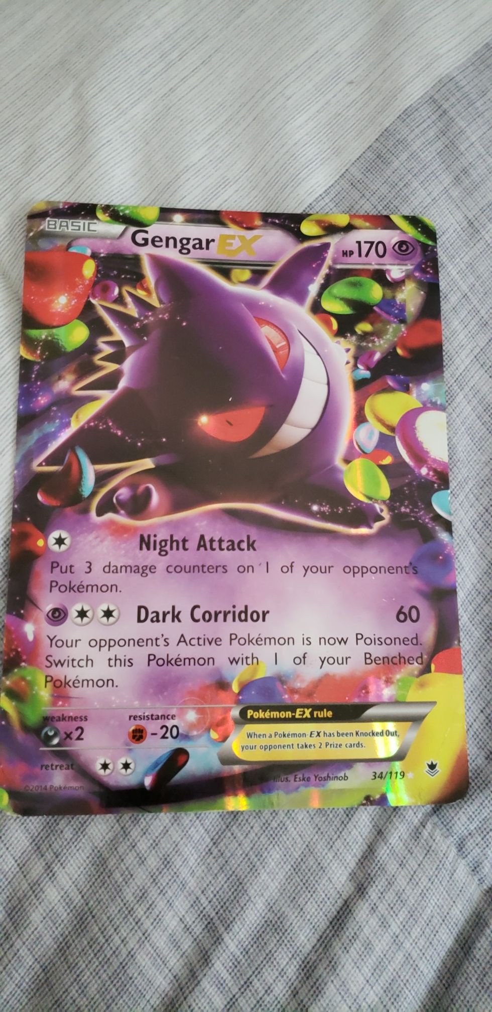 Large Pokemon Collector Card