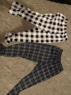 PJ pants white and black