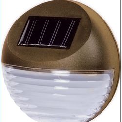 Brown Solar Powered LED Round Decorative Garden Lights