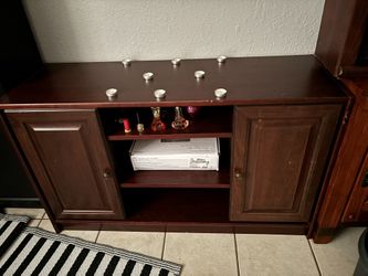 Tv Stand And Full Size Mattress Clean Still New