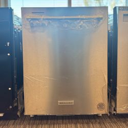 KitchenAid Print shield Stainless Steel Top Control Built-In Tall Tub Dishwasher with Stainless Steel Tub, 44 dBA