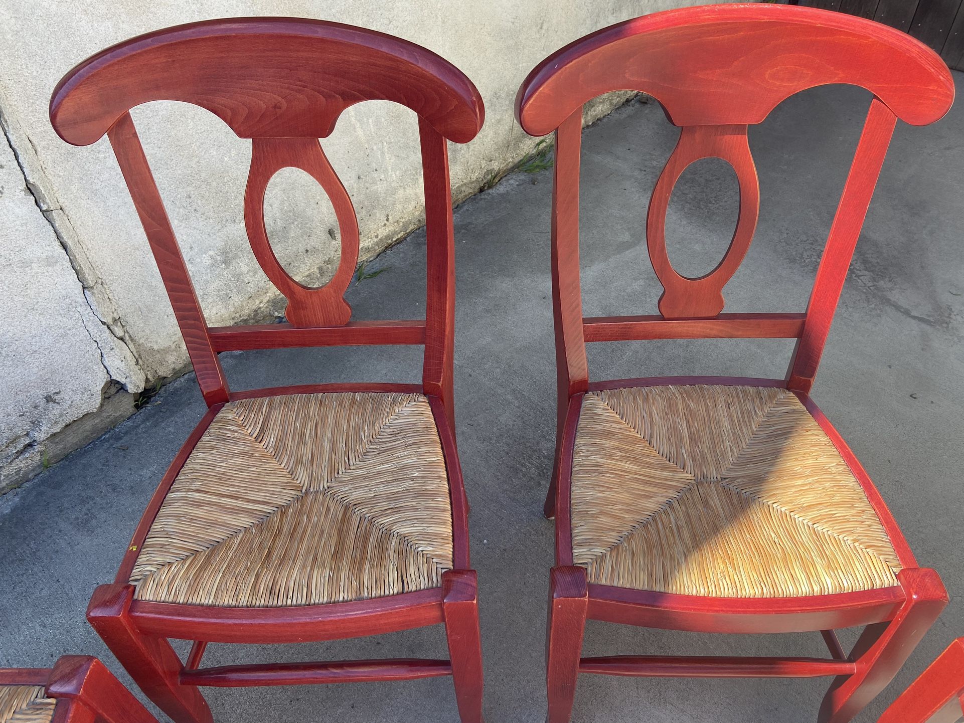 2 Pottery Barn Wicker Dining Chairs