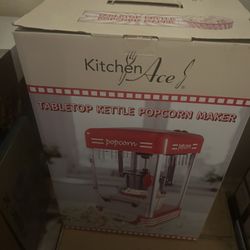 Brand New Kitchen Ace Tabletop Kettle Popcorn Maker Machine in Box