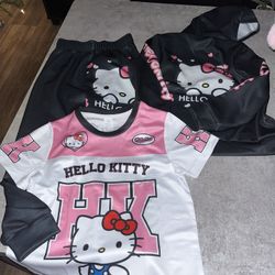 Hello kitty sweat Suit W jersey Style Top 5-6y