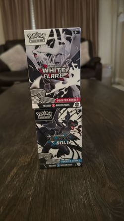 White Flare and Black Bolt Booster Bundles