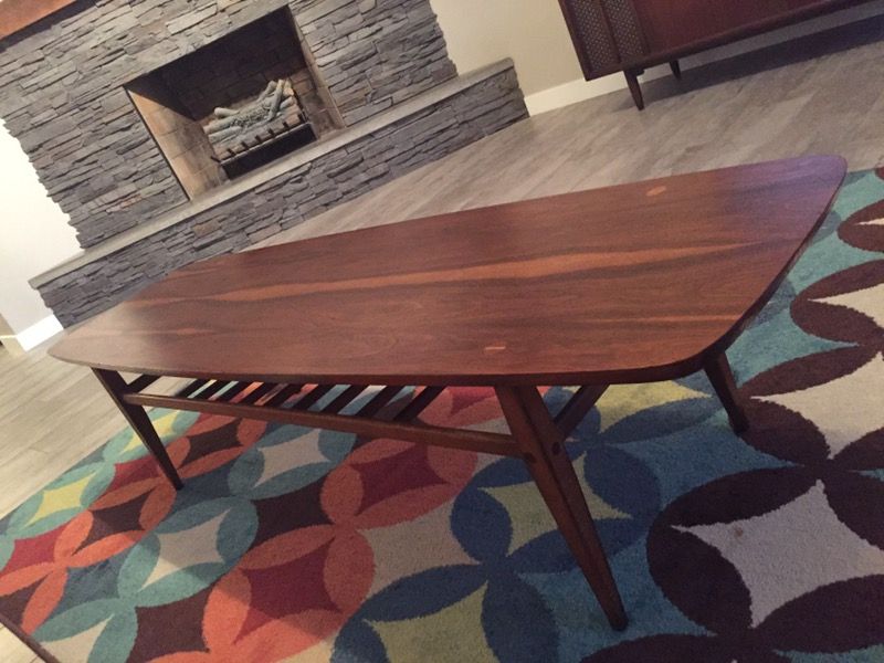 Lane Surf Board Style Coffee Table Vintage Mid Century Modern