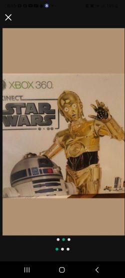Star Wars C3p0 R2 D2 Xbox 360 Mint  (Signed By Mark Hamill And Jeremy Bullock)