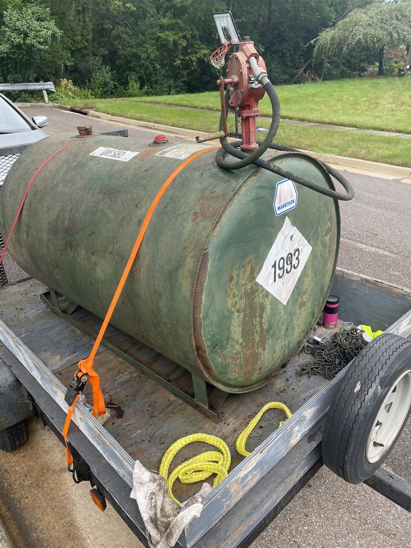 Diesel Fuel Tank w/ Pump For Agriculture. $400 OBO