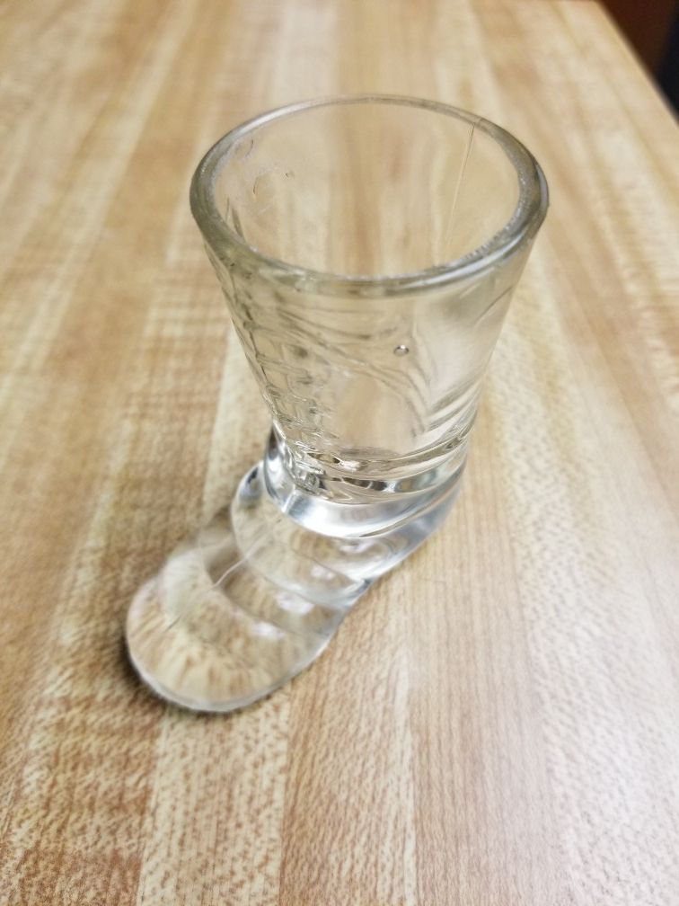 Vintage Lace Up Boot Shot Glass