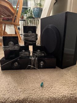 Samsung Surround Sound System w/ Subwoofer + Wires