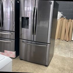 Samsung French Door Refrigerator Black Stainless Steel