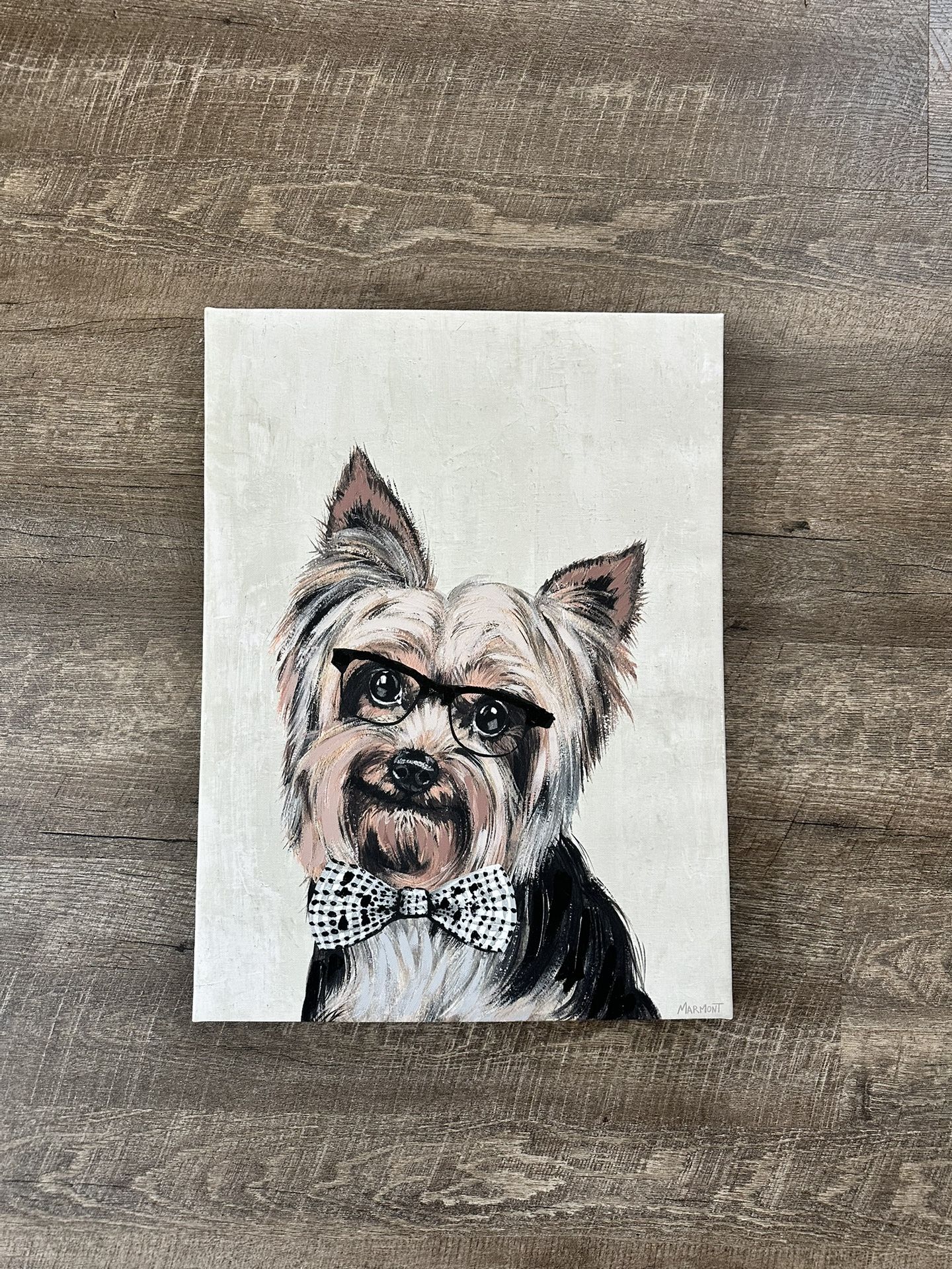 Yorkie Canvas Art (20x15)