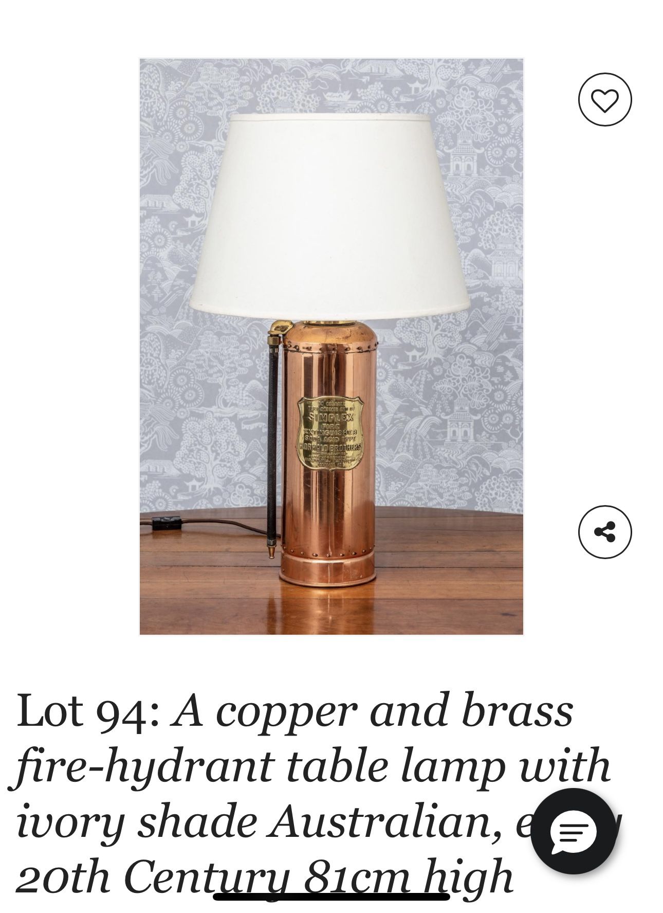 Copper Fire Extinguisher Antique