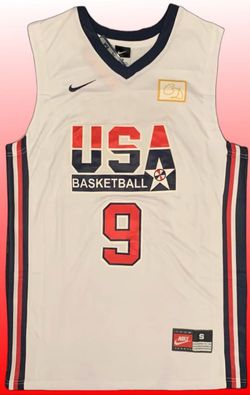Micheal Jordan USA White Jersey