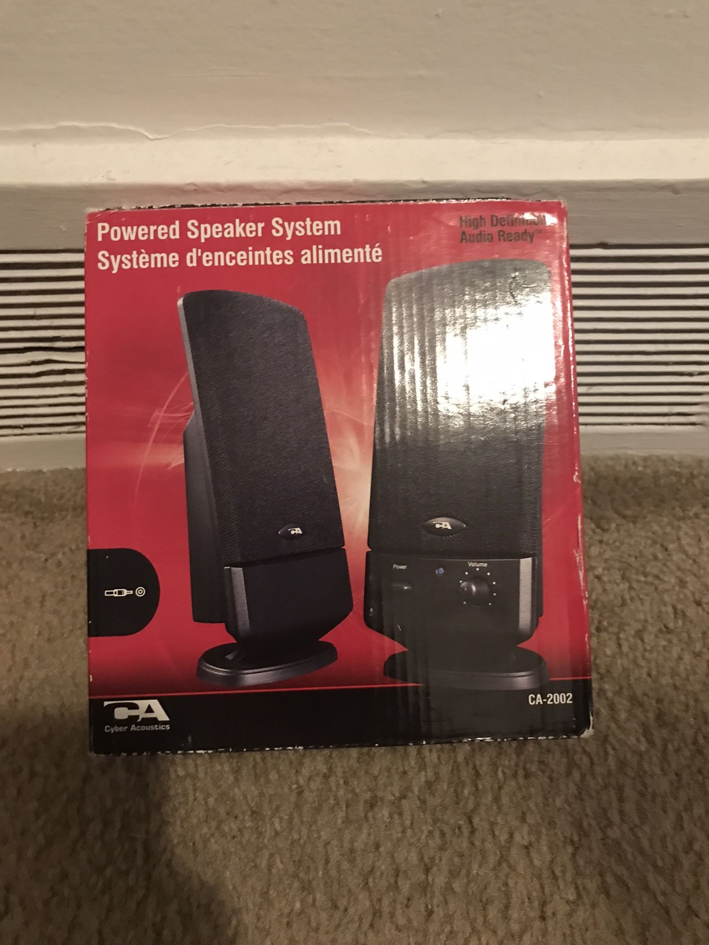 cyber acoustics Amplified speaker system 2 piece system 2.0