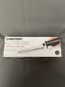 Chefman Electric Knife with Carving Fork & Case