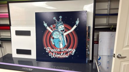 peace among worlds rick and morty poster 34x34