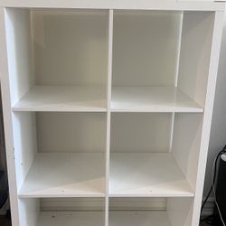 White 6 Cube Organizer