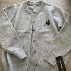 Gray cardigan