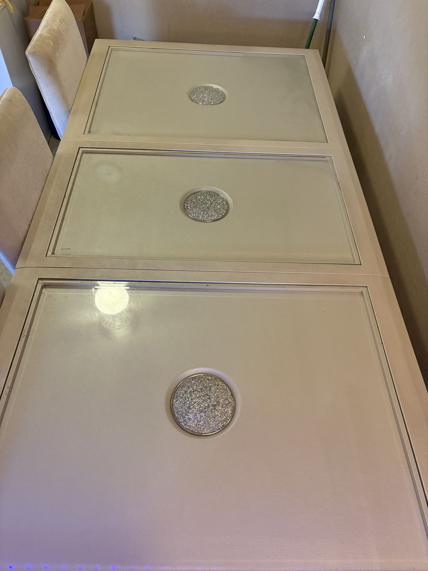 Customize dining table with diamonds