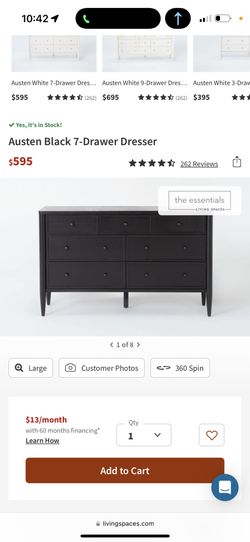 Living Spaces Dresser