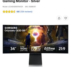 Samsung QD-OLED G8 34” monitor