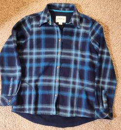 Orvis Women's Medium Buffalo Plaid Fleece Lined Women's  Snap Front Shirt Jacket Shacket