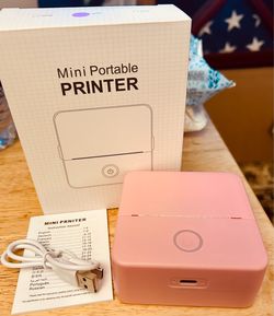 Mini Portable Printer Pink
