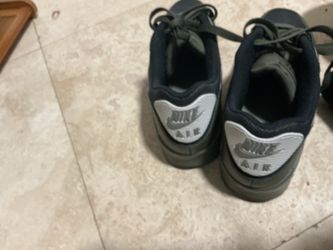 Dark green air maxes