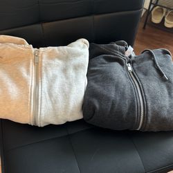 H&M CROPPED ZIP UP SWEATERS
