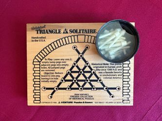 Vintage Triangle Solitaire Game