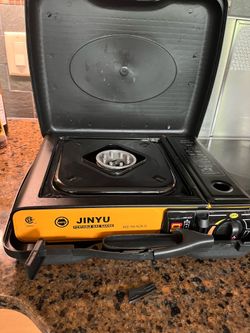 Portable butane camping stove