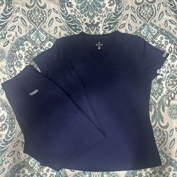 Navy Med Couture Scrub Set