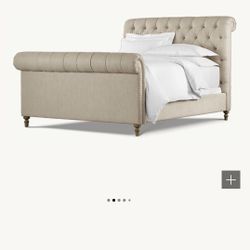 Restoration Hardware Sleigh Bed King Size