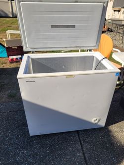Small chest freezer. Hisense