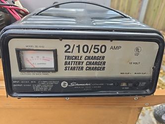 Schumacher 12 Volt BATTERY Charger STARTER:  MODEL SE-10-52