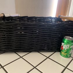 Large Black Basket