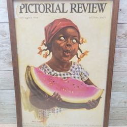 Pictoral Review 1924 Framed 10"x15" Print