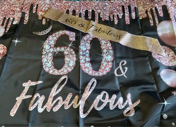 60 & Fabulous Birthday Party Set