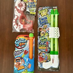 Fun Pool Splash Outdoor Water Plastics (3) Toys In Bundle Deal