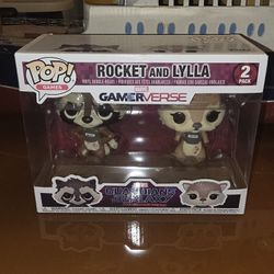 Funko Pop 'Games' Rocket Racoon And Lylla Vinyl 2 Pack New In Box 
Sealed