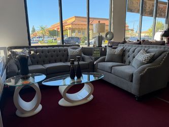 ✨ Sofa y Loveseat Color Gris ✨