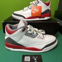 Air Jordan 3 Retro “Fire Red” VNDS Size 9.5 OG ALL DN3707-160