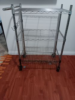 3 tier rolling cart