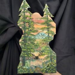 Handpainted Clock #817 12 × 7